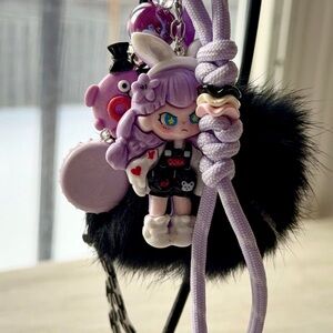 Cute Bag Phone Charm purple